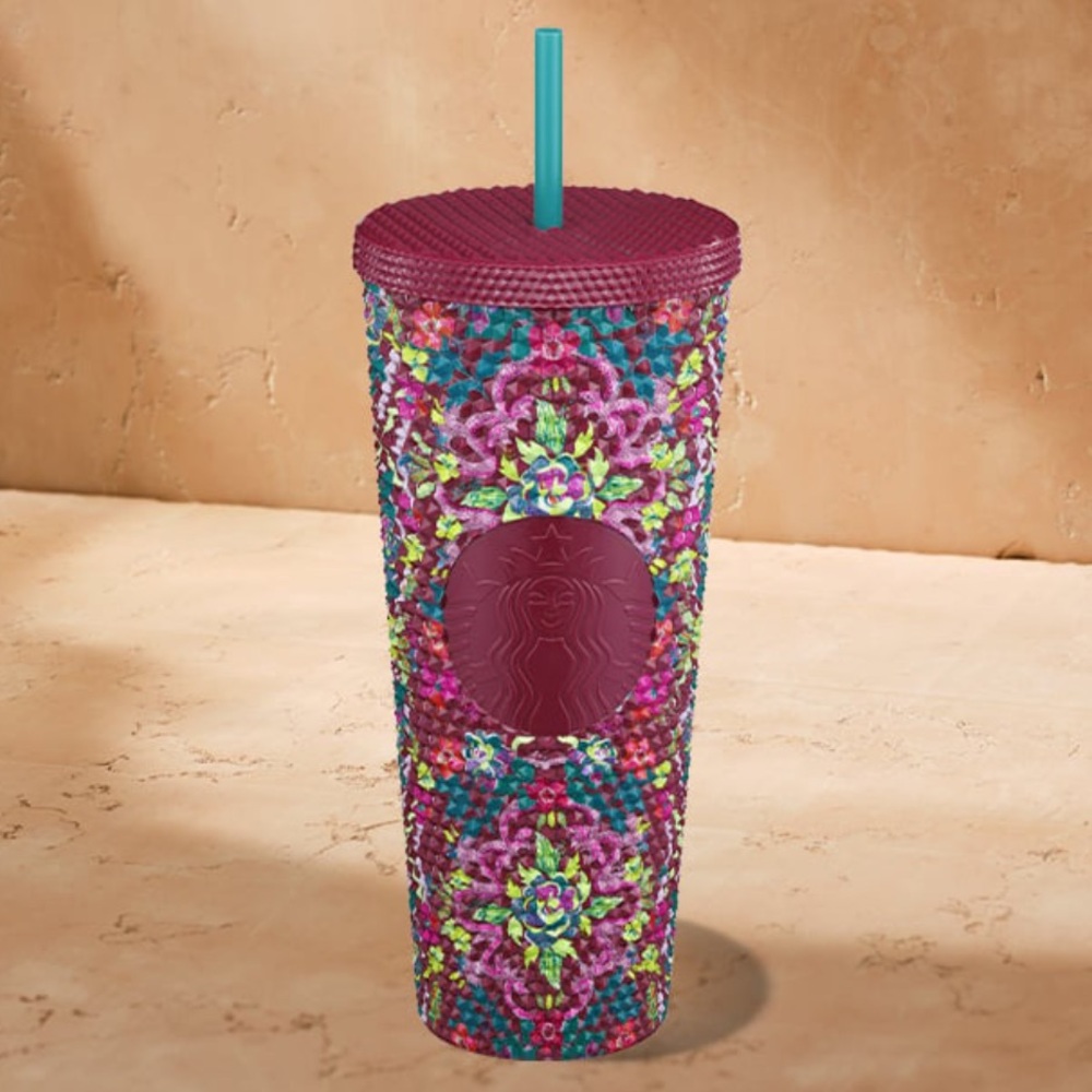 Starbucks Floral Bling Multicolor Mosaic Venti Tumbler Fall 2025 NWT